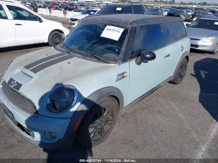 2012 Mini Cooper S Clubman VIN: WMWZG3C5XCTY38614 Lot: 40870744