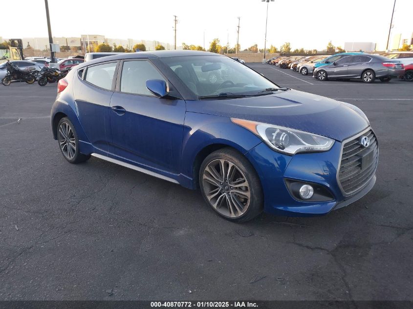 VIN KMHTC6AEXHU309878 2017 Hyundai Veloster, Turbo no.1