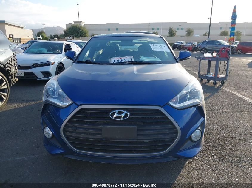 2017 Hyundai Veloster Turbo VIN: KMHTC6AEXHU309878 Lot: 40870772