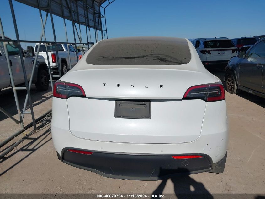 2022 Tesla Model Y Long Range Dual Motor All-Wheel Drive VIN: 7SAYGDEE8NF450405 Lot: 40870794