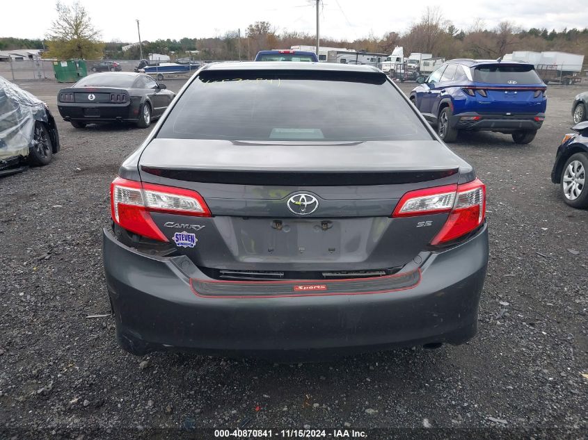 2014 Toyota Camry Se VIN: 4T1BF1FK0EU809676 Lot: 40870841