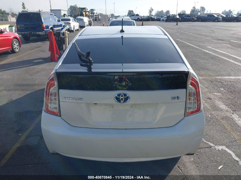 2013 Toyota Prius Four VIN: JTDKN3DUXD1681132 Lot: 40870845