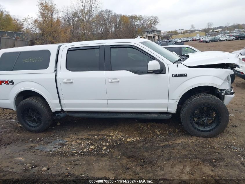 2018 Ford F-150 Lariat VIN: 1FTEW1E57JKD62010 Lot: 40870850