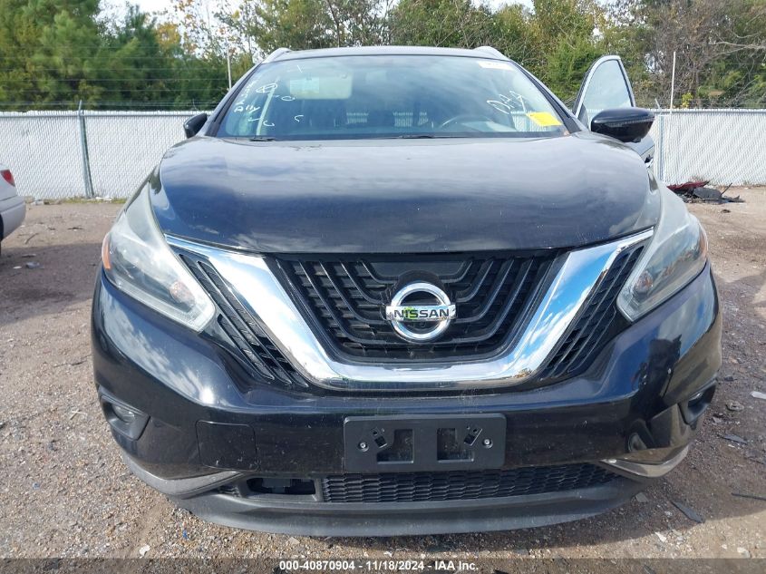 2018 Nissan Murano Sl VIN: 5N1AZ2MH6JN188772 Lot: 40870904