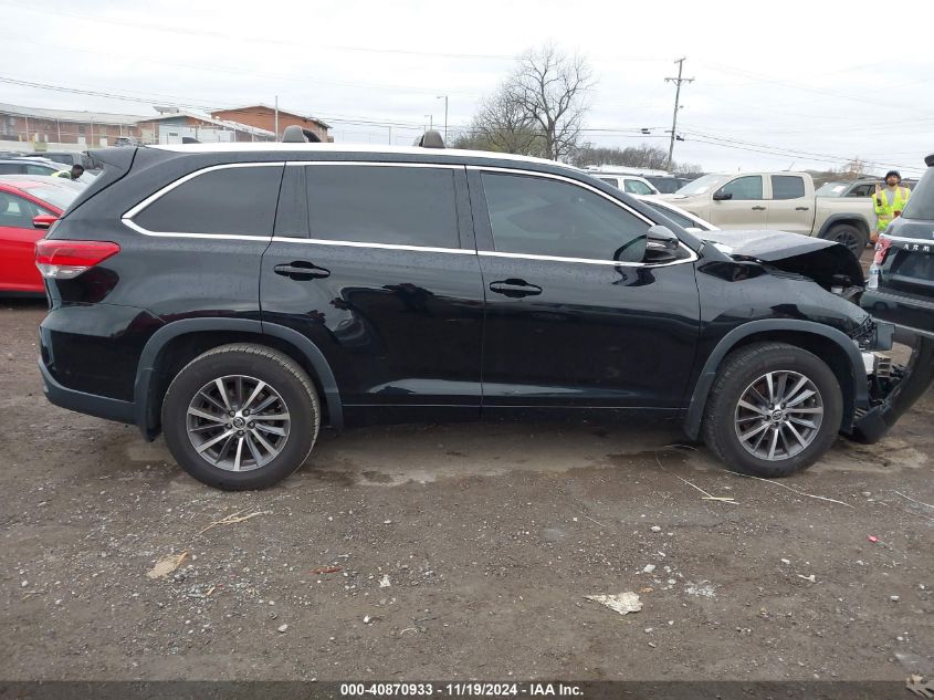 2018 Toyota Highlander Xle VIN: 5TDKZRFH6JS278920 Lot: 40870933