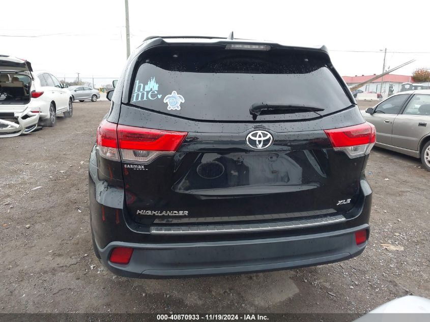 2018 Toyota Highlander Xle VIN: 5TDKZRFH6JS278920 Lot: 40870933