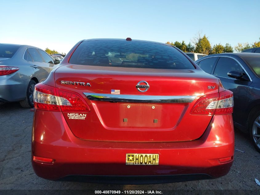 2015 Nissan Sentra Sv VIN: 3N1AB7AP2FL680534 Lot: 40870949