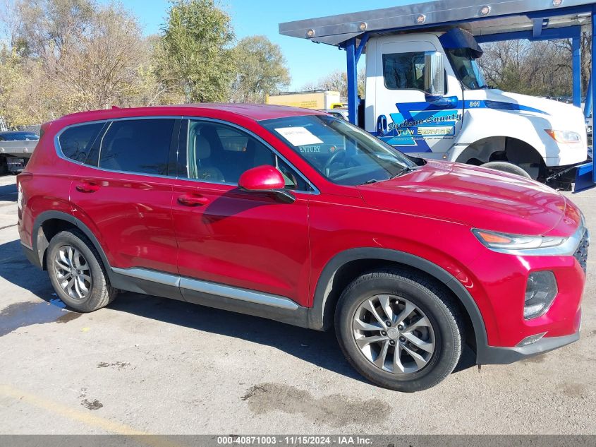 2019 Hyundai Santa Fe Sel VIN: 5NMS33AD4KH011931 Lot: 40871003