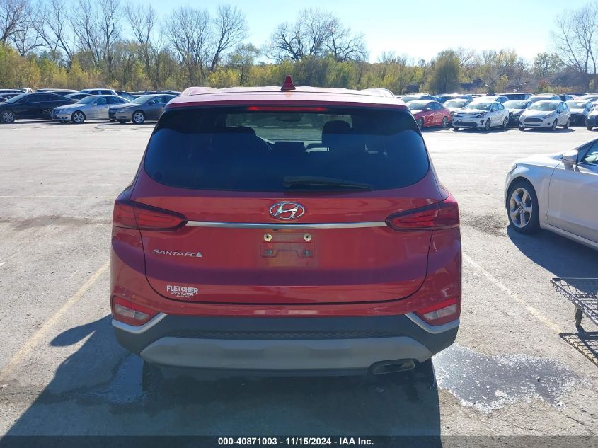 2019 Hyundai Santa Fe Sel VIN: 5NMS33AD4KH011931 Lot: 40871003