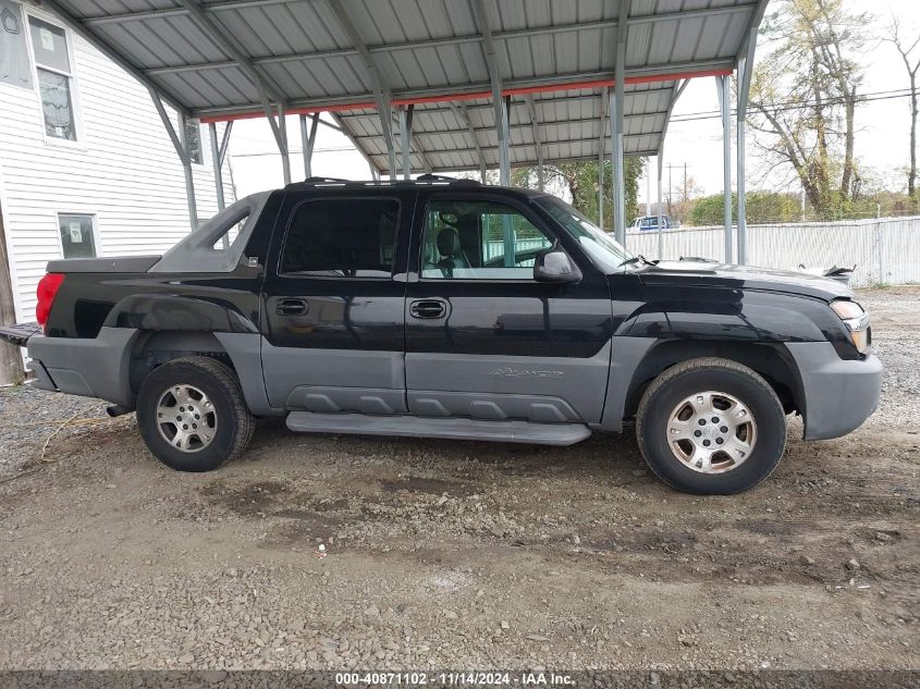 2002 Chevrolet Avalanche 1500 VIN: 3GNEK13T02G126800 Lot: 40871102