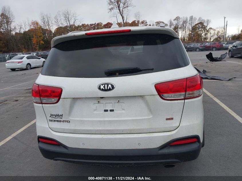 2016 Kia Sorento 2.4L Lx VIN: 5XYPG4A3XGG056946 Lot: 40871138