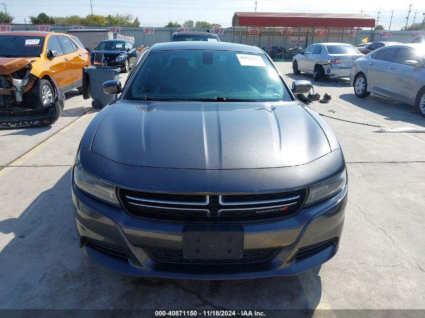 2015 Dodge Charger Se VIN: 2C3CDXBG1FH848210 Lot: 40871150