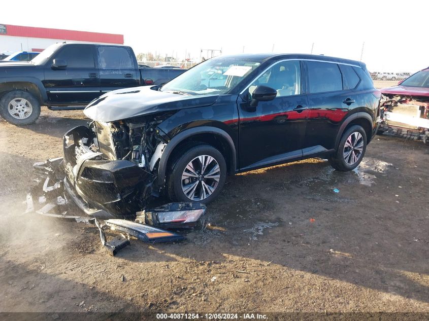 VIN 5N1BT3BAXNC678179 2022 Nissan Rogue, Sv Fwd no.2