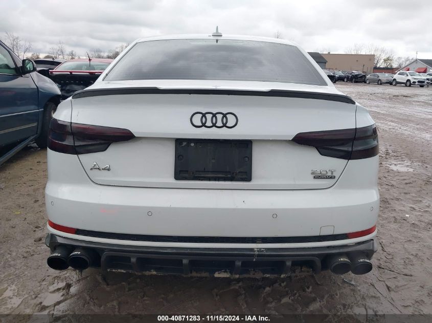 2017 Audi A4 2.0T Premium VIN: WAUENAF42HN066584 Lot: 40871283