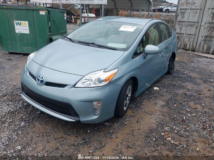 VIN JTDKN3DU3E1845371 2014 Toyota Prius no.2