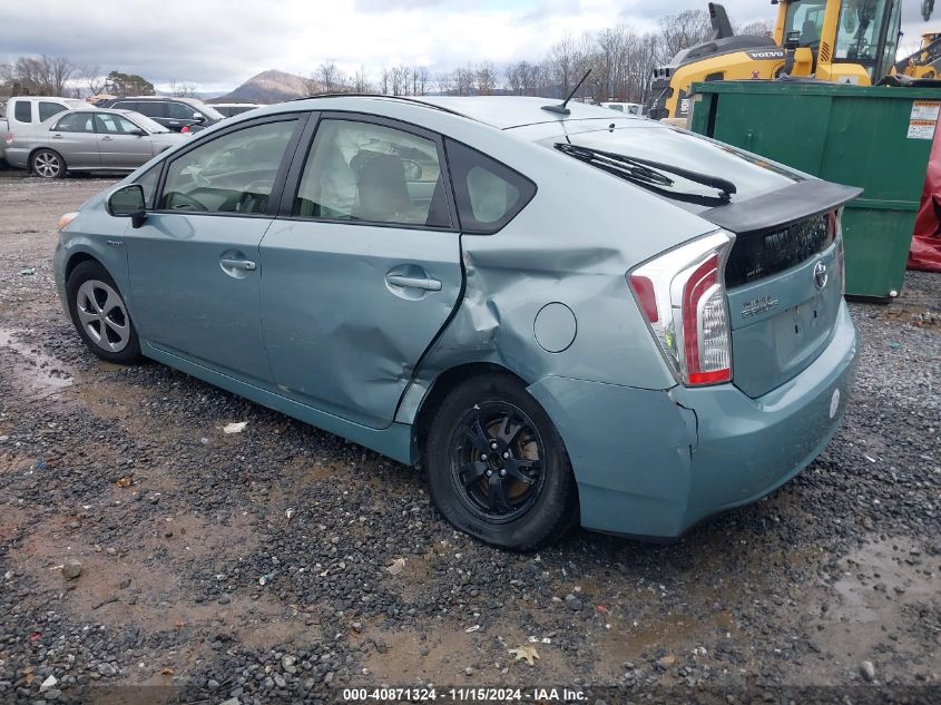 VIN JTDKN3DU3E1845371 2014 Toyota Prius no.3