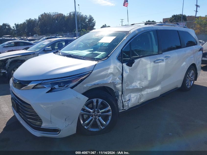 2021 Toyota Sienna Platinum VIN: 5TDESKFC6MS013142 Lot: 40871367