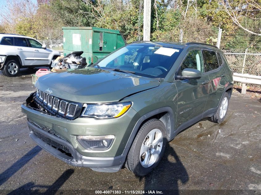 2020 Jeep Compass Latitude Fwd VIN: 3C4NJCBB3LT130381 Lot: 40871383