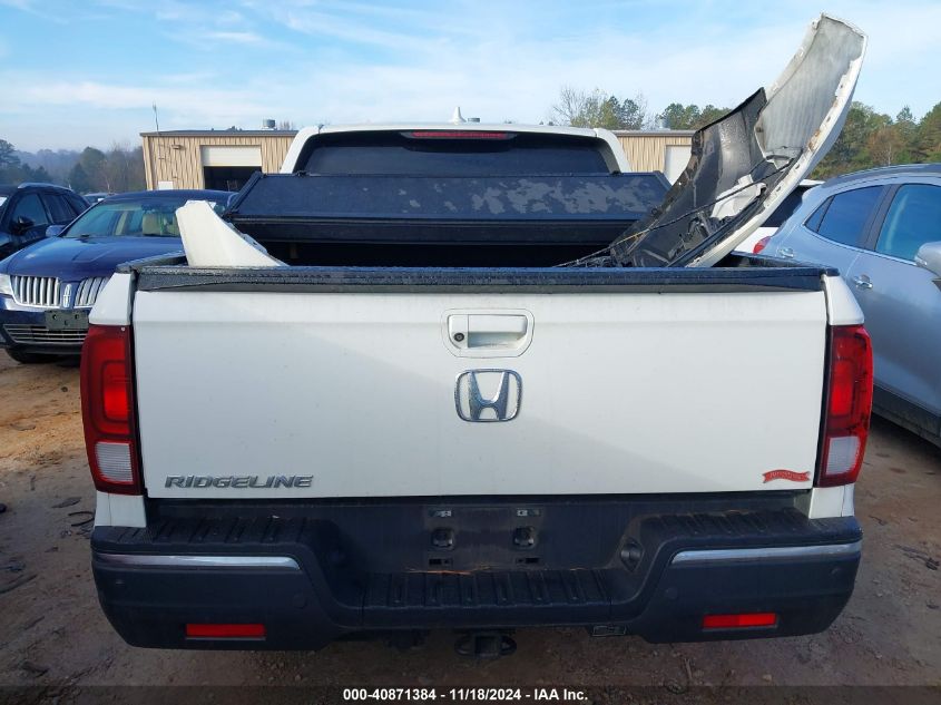 2017 Honda Ridgeline Rtl-T VIN: 5FPYK2F65HB008765 Lot: 40871384