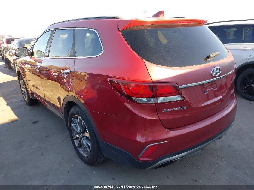 VIN KM8SM4HF2HU177968 2017 Hyundai Santa Fe, SE no.3