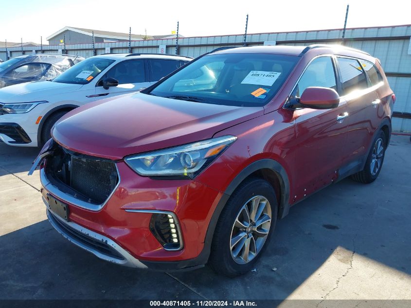 2017 Hyundai Santa Fe Se VIN: KM8SM4HF2HU177968 Lot: 40871405