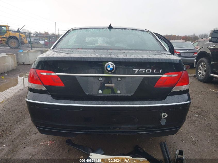 2008 BMW 750Li VIN: WBAHN83598DT79270 Lot: 40871429