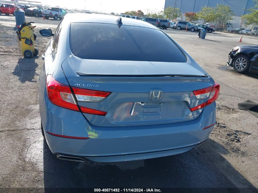 2022 Honda Accord Sport VIN: 1HGCV1F30NA096849 Lot: 40871492