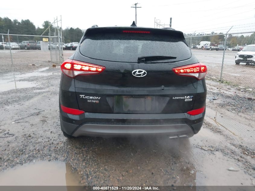 2016 Hyundai Tucson Limited VIN: KM8J3CA21GU091758 Lot: 40871529