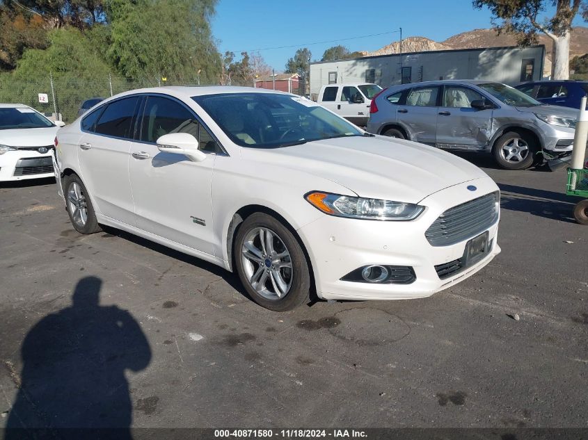 2016 FORD FUSION ENERGI TITANIUM - 3FA6P0SU2GR241581