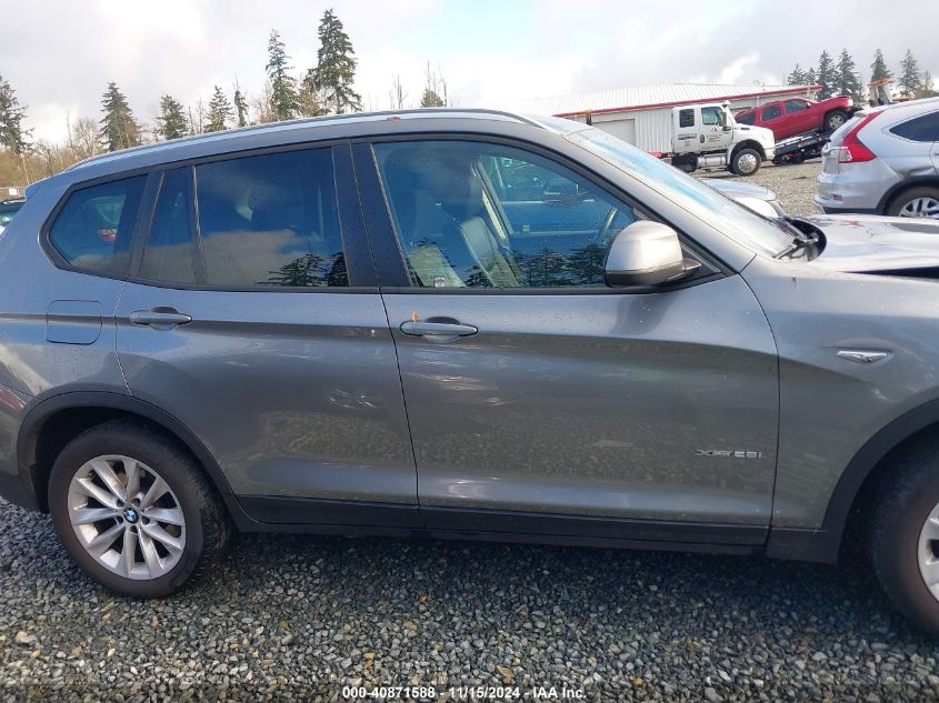 2016 BMW X3 XDRIVE28I - 5UXWX9C55G0D82894