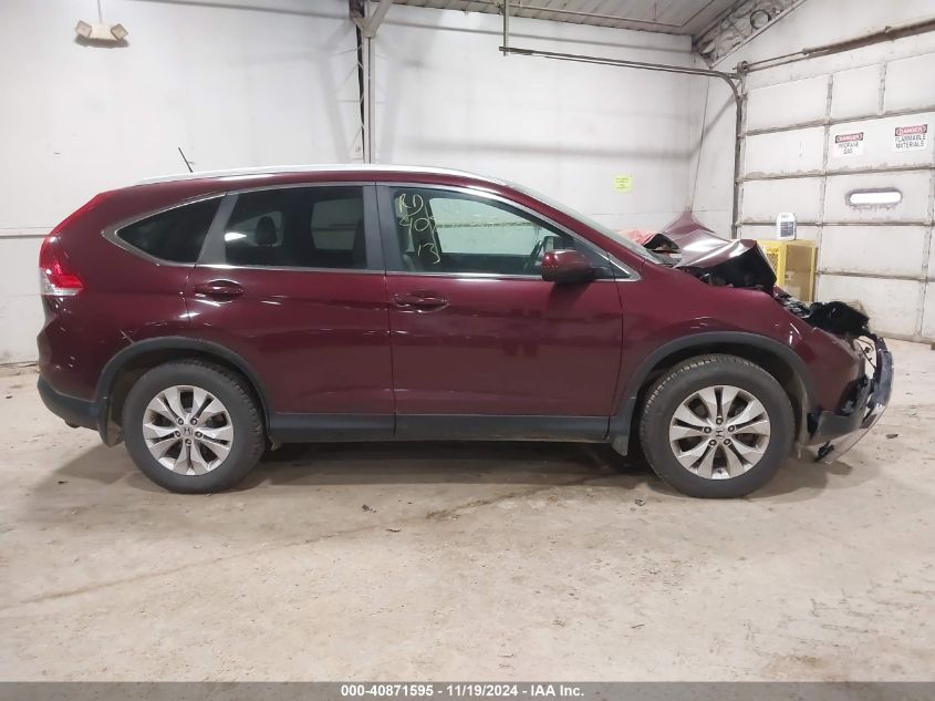 2013 Honda Cr-V Ex-L VIN: 5J6RM4H76DL074722 Lot: 40871595