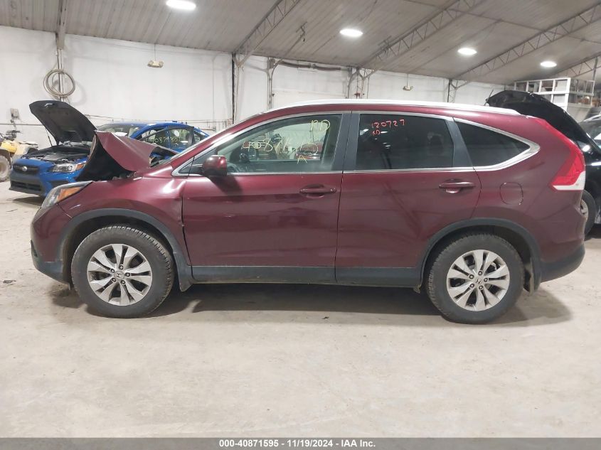 2013 Honda Cr-V Ex-L VIN: 5J6RM4H76DL074722 Lot: 40871595