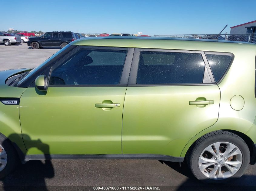 2015 Kia Soul + VIN: KNDJP3A51F7788282 Lot: 40871600