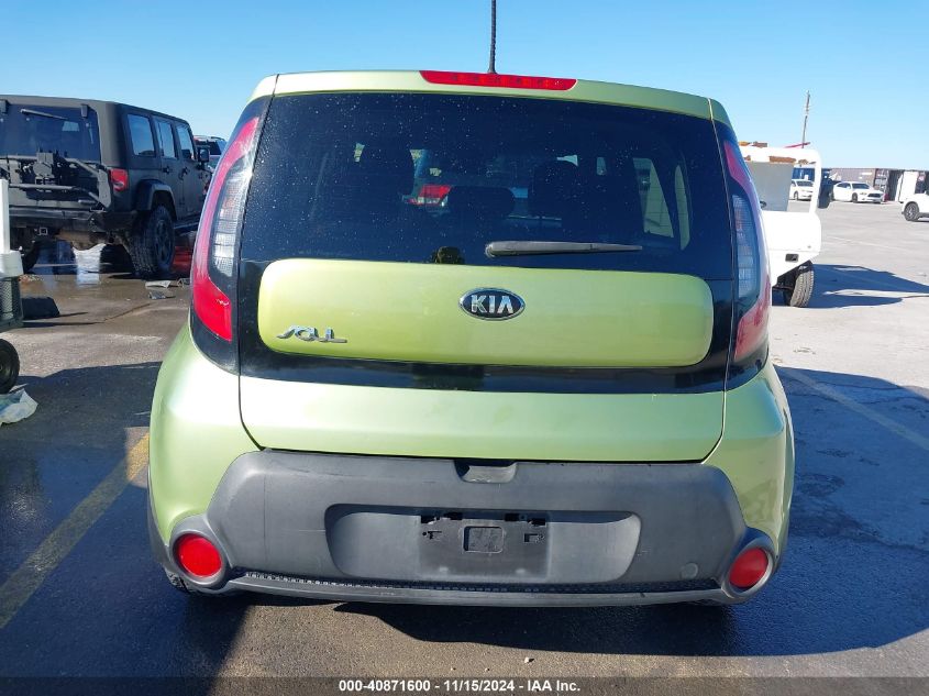 2015 Kia Soul + VIN: KNDJP3A51F7788282 Lot: 40871600