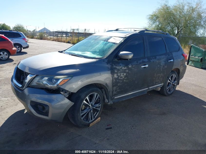 2017 Nissan Pathfinder Platinum VIN: 5N1DR2MN9HC680365 Lot: 40871624