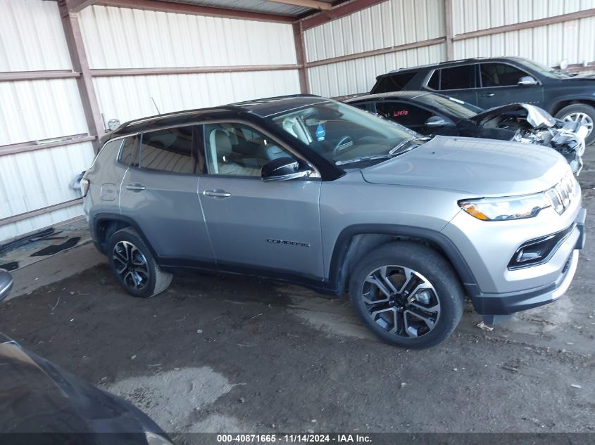 2022 Jeep Compass Limited 4X4 VIN: 3C4NJDCB2NT155375 Lot: 40871665