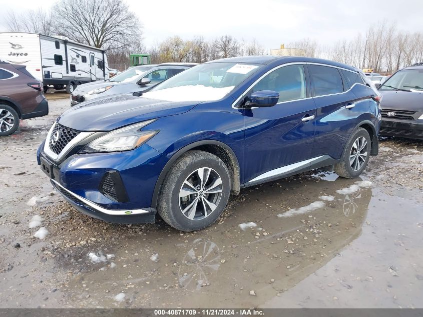 2020 Nissan Murano S Intelligent Awd VIN: 5N1AZ2ASXLN115598 Lot: 40871709