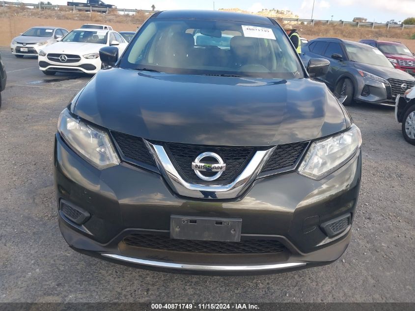 2016 Nissan Rogue S VIN: JN8AT2MT2GW022833 Lot: 40871749