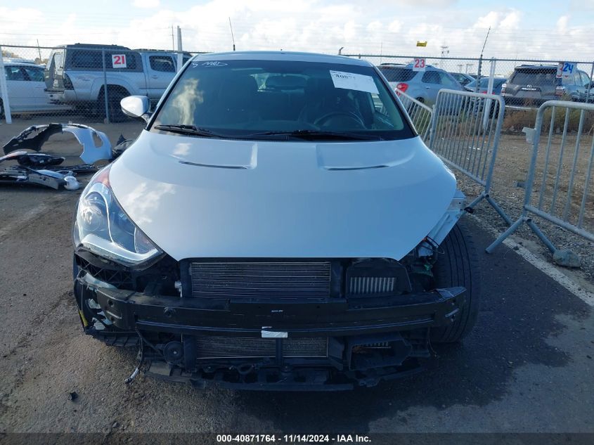 2014 HYUNDAI VELOSTER TURBO W/BLACK - KMHTC6AE3EU198375