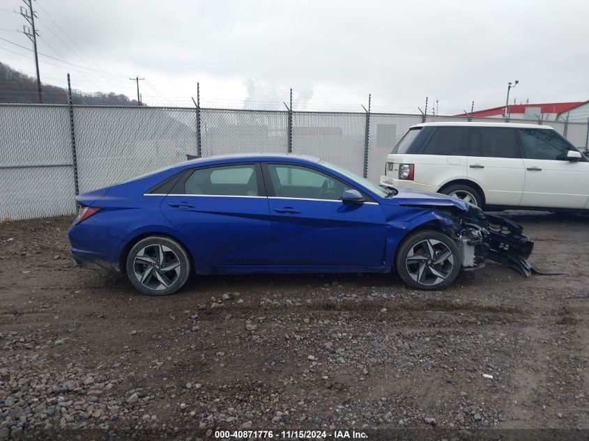 2022 Hyundai Elantra Hybrid Limited VIN: KMHLN4AJ7NU030086 Lot: 40871776