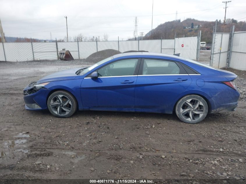 2022 Hyundai Elantra Hybrid Limited VIN: KMHLN4AJ7NU030086 Lot: 40871776