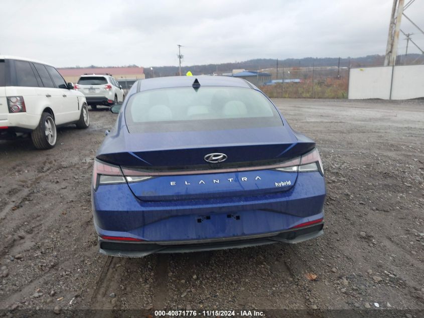 2022 Hyundai Elantra Hybrid Limited VIN: KMHLN4AJ7NU030086 Lot: 40871776