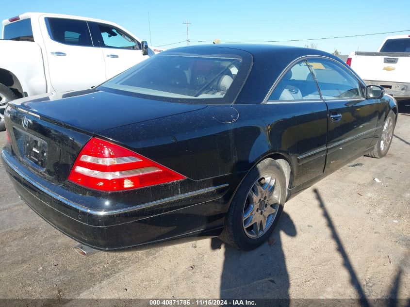 2002 Mercedes-Benz Cl 500 VIN: WDBPJ75J32A028537 Lot: 40871786