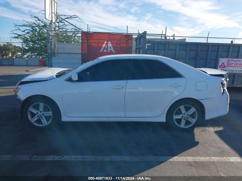 2013 Toyota Camry Se VIN: 4T1BF1FKXDU662183 Lot: 40871833