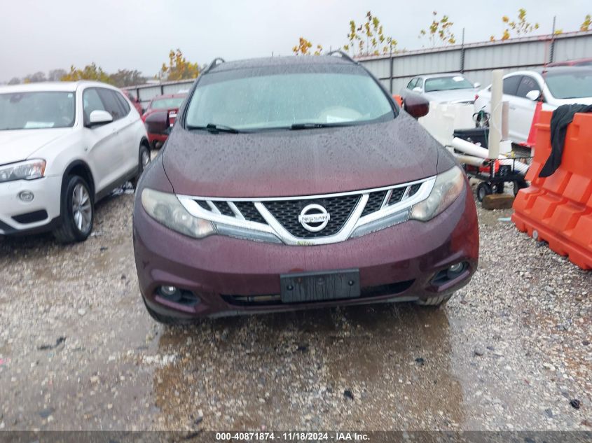 2013 Nissan Murano Sv VIN: JN8AZ1MW6DW321935 Lot: 40871874