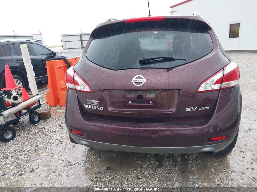 2013 Nissan Murano Sv VIN: JN8AZ1MW6DW321935 Lot: 40871874