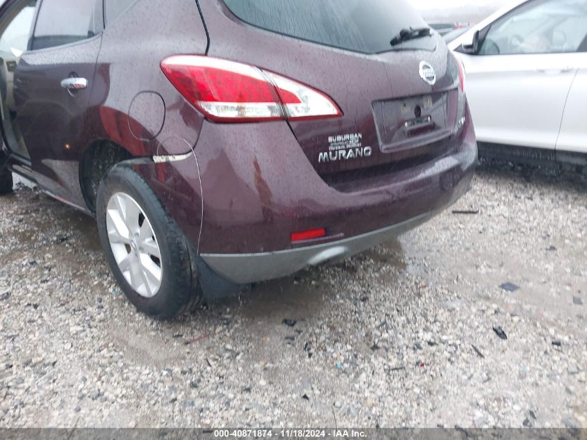 2013 Nissan Murano Sv VIN: JN8AZ1MW6DW321935 Lot: 40871874