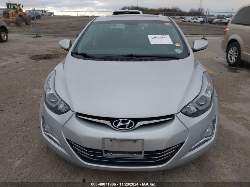 2014 Hyundai Elantra Limited VIN: KMHDH4AE6EU142070 Lot: 40871986