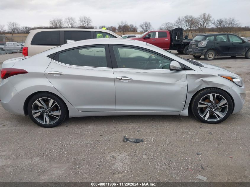 2014 Hyundai Elantra Limited VIN: KMHDH4AE6EU142070 Lot: 40871986