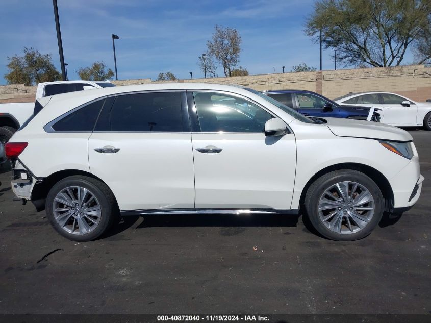 2017 Acura Mdx Technology Package VIN: 5J8YD3H53HL000384 Lot: 40872040